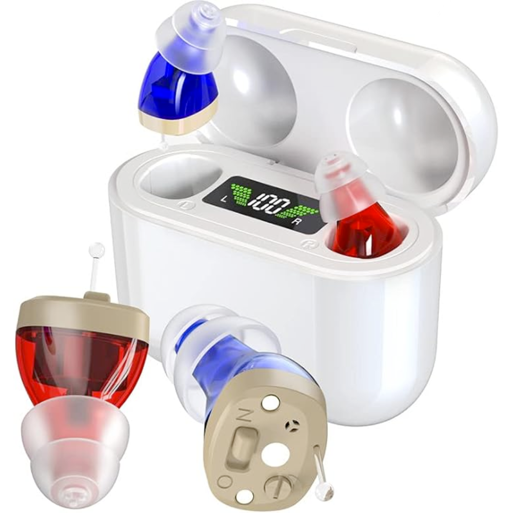 Aides Auditives Rechargeables HearPro – Discrètes, Faciles à Utiliser, Idéales pour Perte Auditive Légère à Modérée