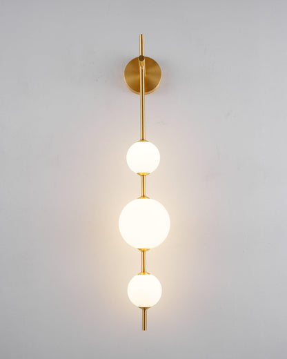 Applique Murale Verticale en Globe de Verre – Éclairage Élégant et Moderne