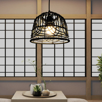 Abat Jour Chambre Vintage en Rotin Tissé à la Main