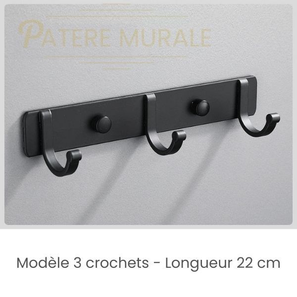 accroche manteau 3 crochets