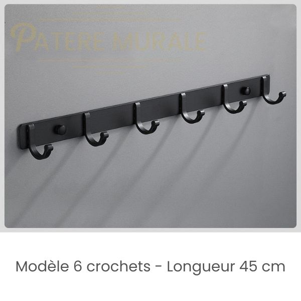 accroche manteau 6 crochets