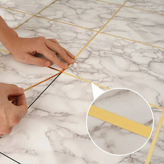 Adhésif Carrelage et Meuble Résistant et Doré