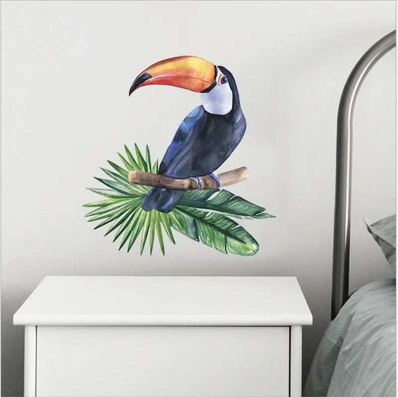 Adhésif Mural à Design de Toucan sur une Branche