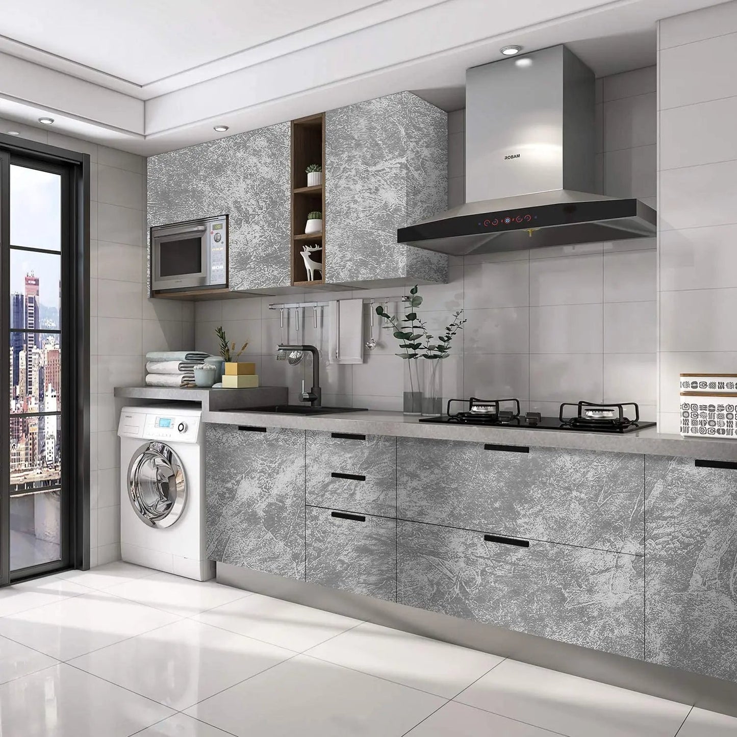 Adhésif Plan de Travail Imperméable et Décoratif