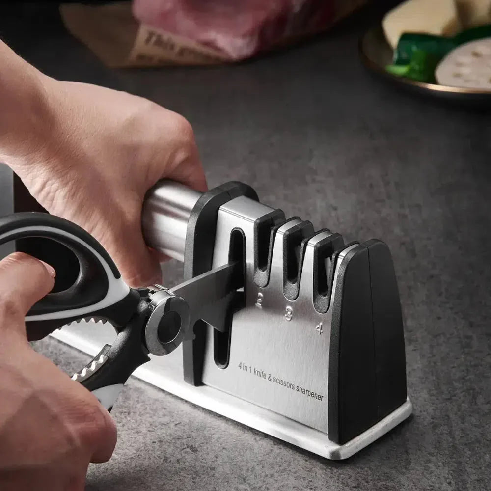 Aiguiseur de ciseaux compact et esthétique