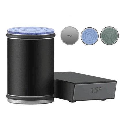 Aiguiseur de couteaux en bois avec système magnétique et angles ajustables