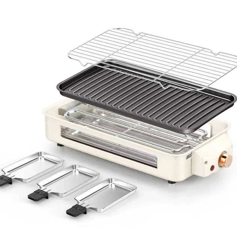 Appareil à Raclette Électrique Antiadhésif Blanc