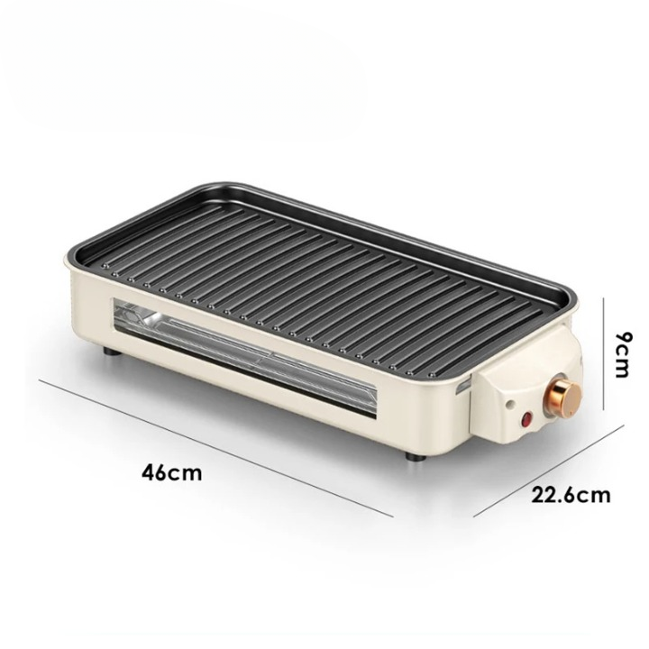 Appareil à Raclette Électrique Antiadhésif Blanc