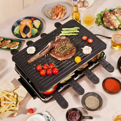 Appareil à Raclette Électrique Antiadhésif Noir