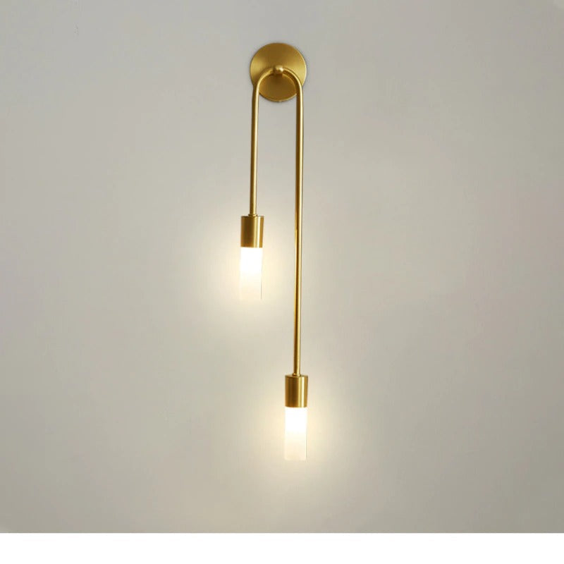 applique murale doree design blanc