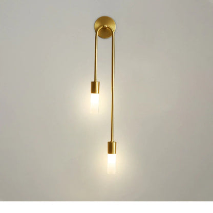 applique murale doree design blanc