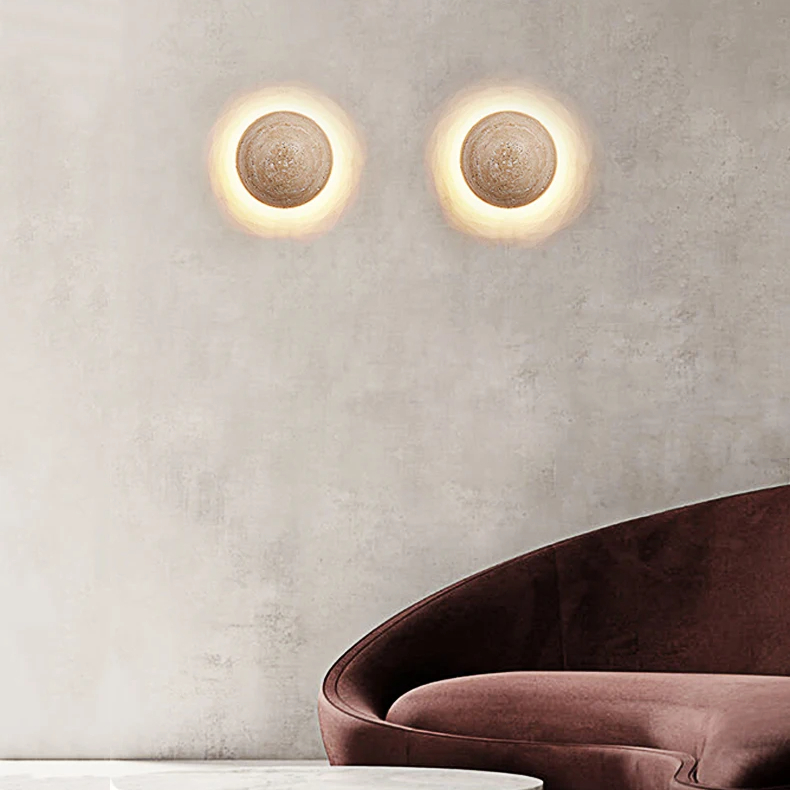 Applique Murale Effet Marbre de Style Nordique