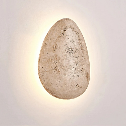 Applique Murale Étanche Effet Marbre en Forme d'Œuf