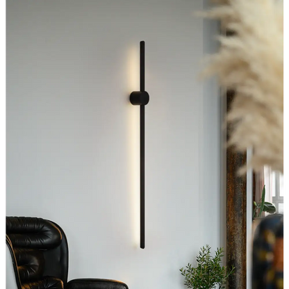 Applique Murale LED Linéaire Aluminium Premium - Lueur Élégante 120 cm / Noir