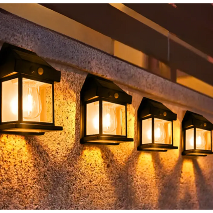 Applique Murale Solaire Intelligente - Détecteur de Mouvement Noir / Lot 2 (19.95€ Pièce)