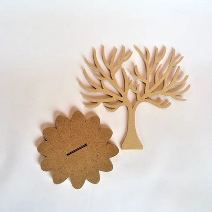 Arbre à bijoux cornes de cerf en bois de peuplier