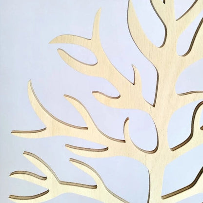 Arbre à bijoux en bois de peuplier