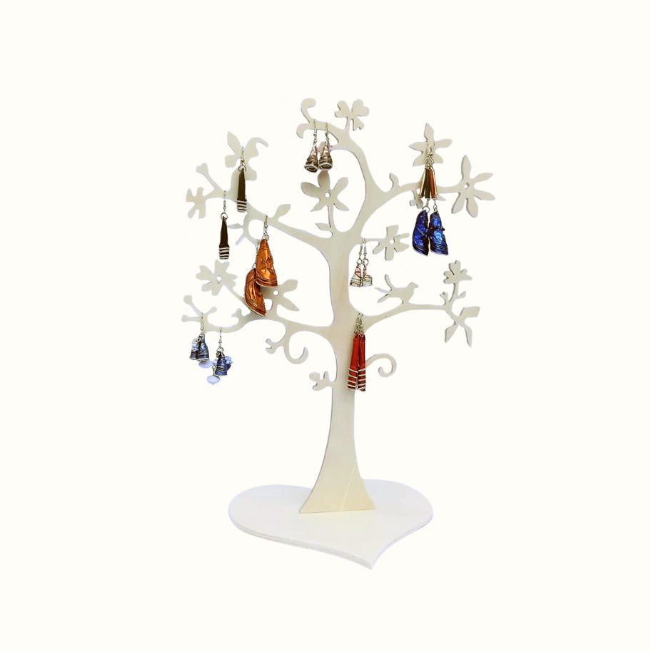 Arbre à bijoux hellébore en bois