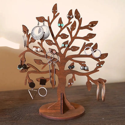 Arbre pour bijoux en bois vintage