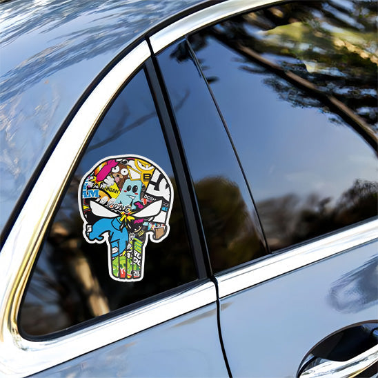 AUTOCOLLANT VOITURE CARROSSERIE | Skull Stick™