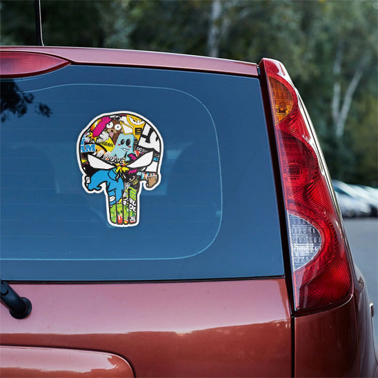 AUTOCOLLANT VOITURE CARROSSERIE | Skull Stick™