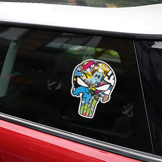 AUTOCOLLANT VOITURE CARROSSERIE | Skull Stick™