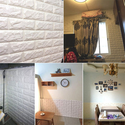 [PACK 10 pcs] Panneau mural 3D Premium - Brique (5,39 m²)