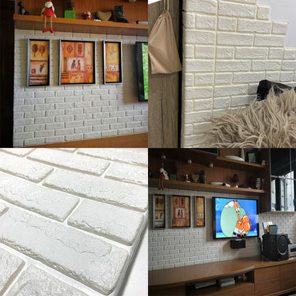 [PACK 10 pcs] Panneau mural 3D Premium - Brique (5,39 m²)