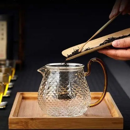 Belle Théière en Verre avec Filtre intégré