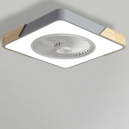 Ventilateur de Plafond LED Intégré Rond et Carré avec Télécommande - Silencieux et Économique