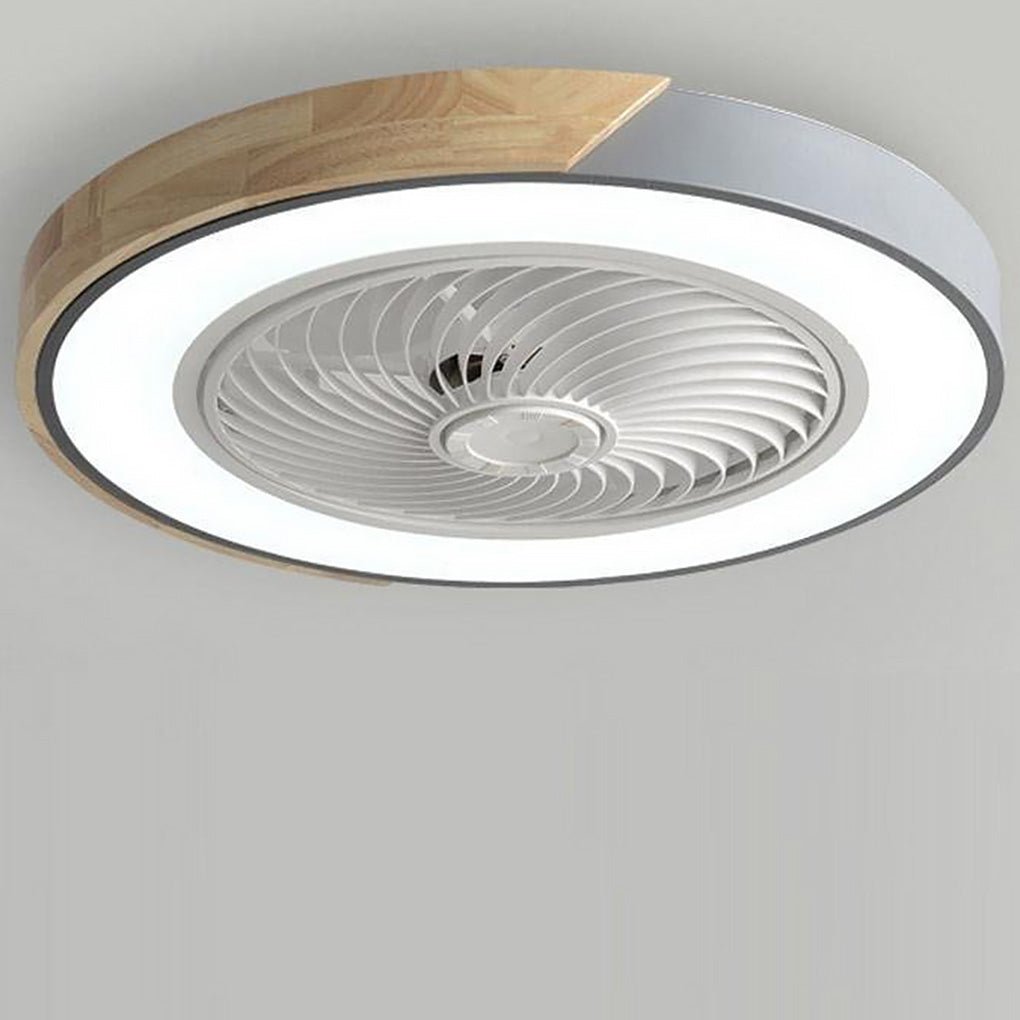 Ventilateur de Plafond LED Intégré Rond et Carré avec Télécommande - Silencieux et Économique