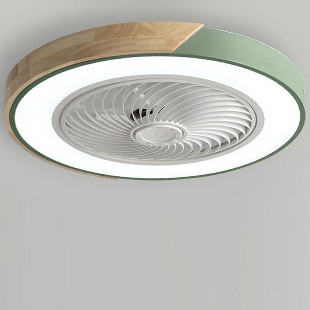 Ventilateur de Plafond LED Intégré Rond et Carré avec Télécommande - Silencieux et Économique
