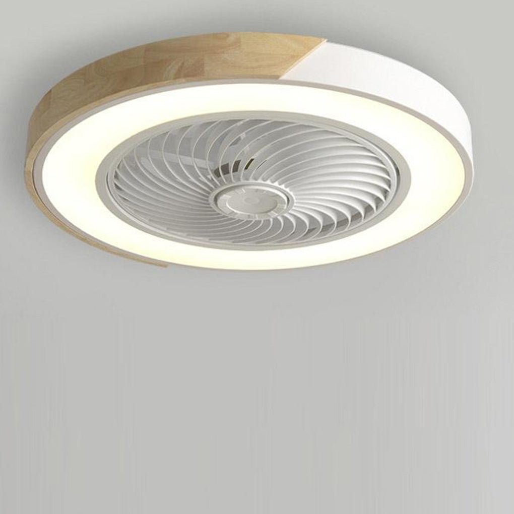 Ventilateur de Plafond LED Intégré Rond et Carré avec Télécommande - Silencieux et Économique
