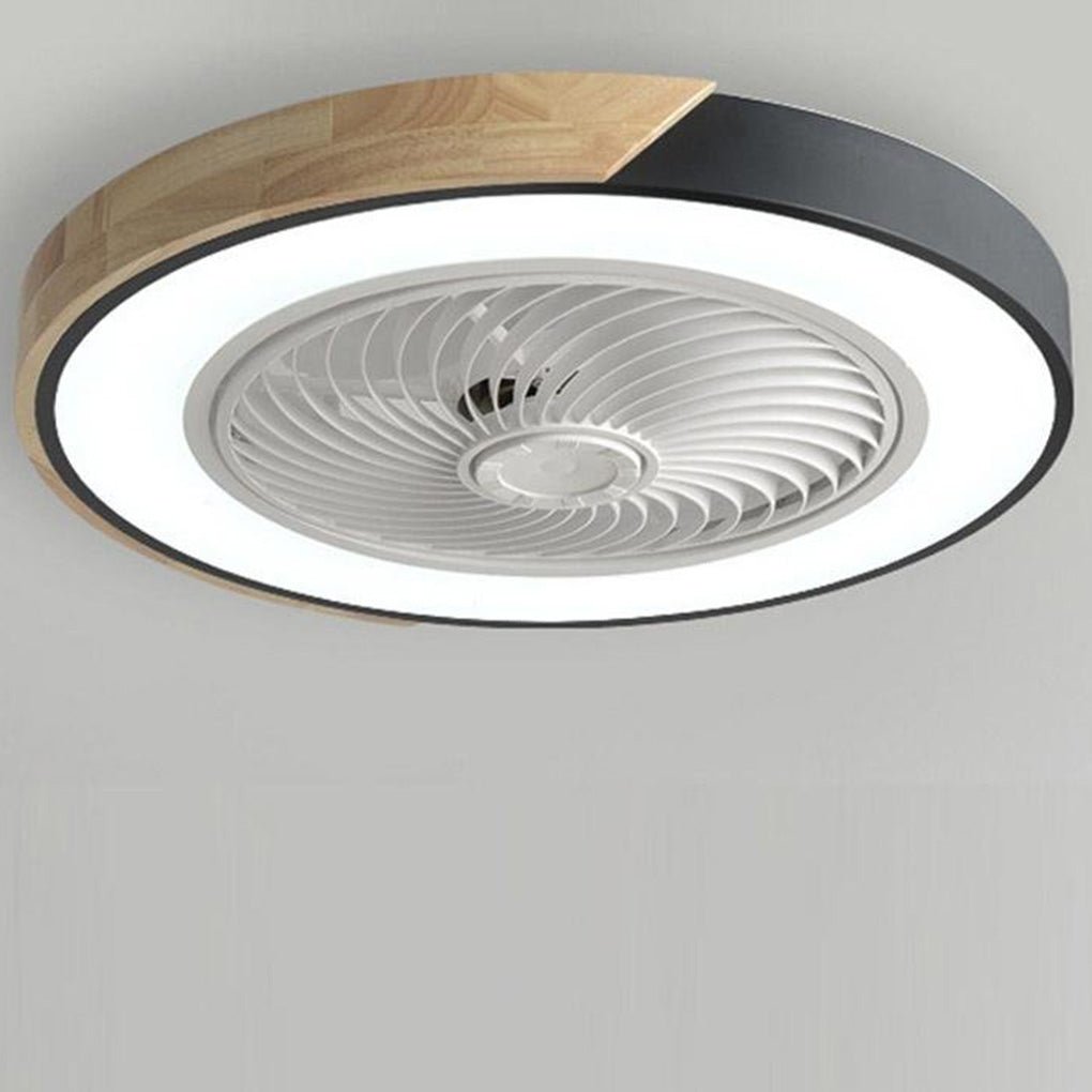 Ventilateur de Plafond LED Intégré Rond et Carré avec Télécommande - Silencieux et Économique