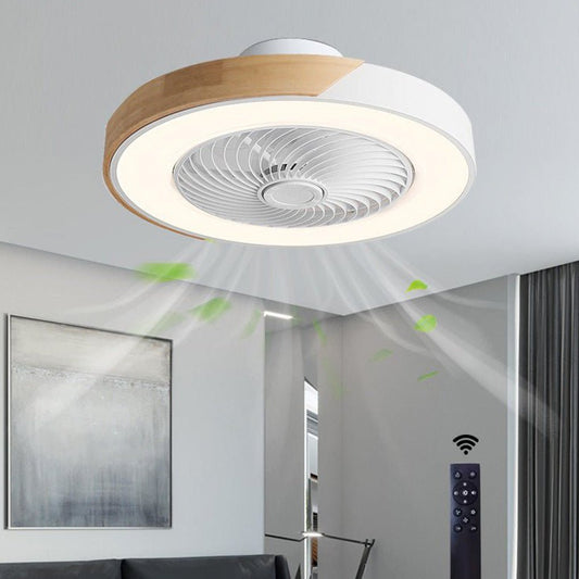 Ventilateur de Plafond LED Intégré Rond et Carré avec Télécommande - Silencieux et Économique