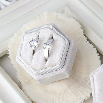 Boite à alliances en velours