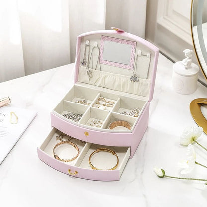 Boite à bijoux avec miroir