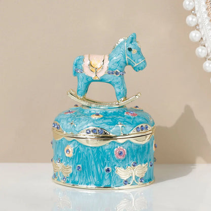 Boite à bijoux cheval à bascule