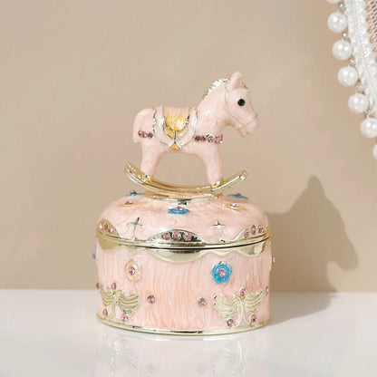 Boite à bijoux cheval à bascule