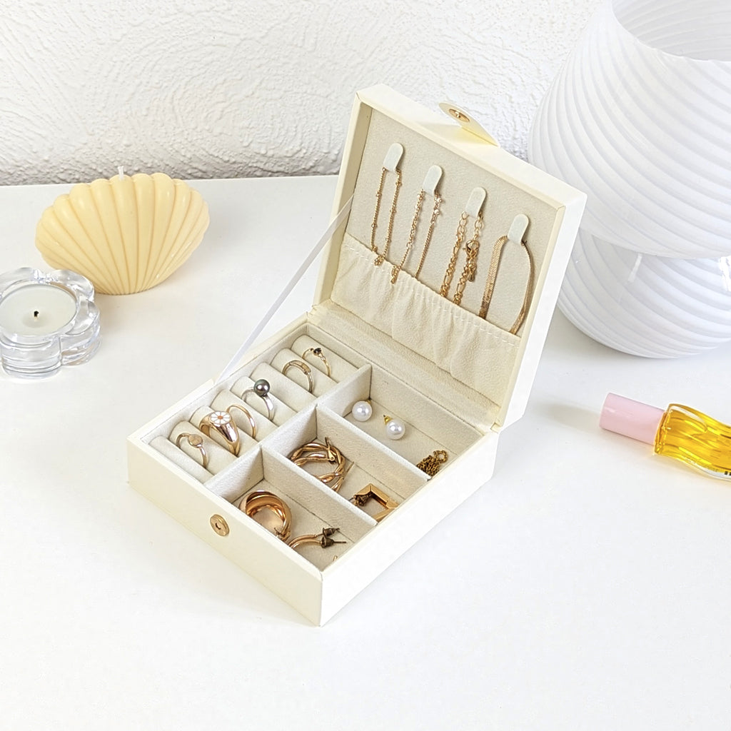 Boite à bijoux de voyage carré