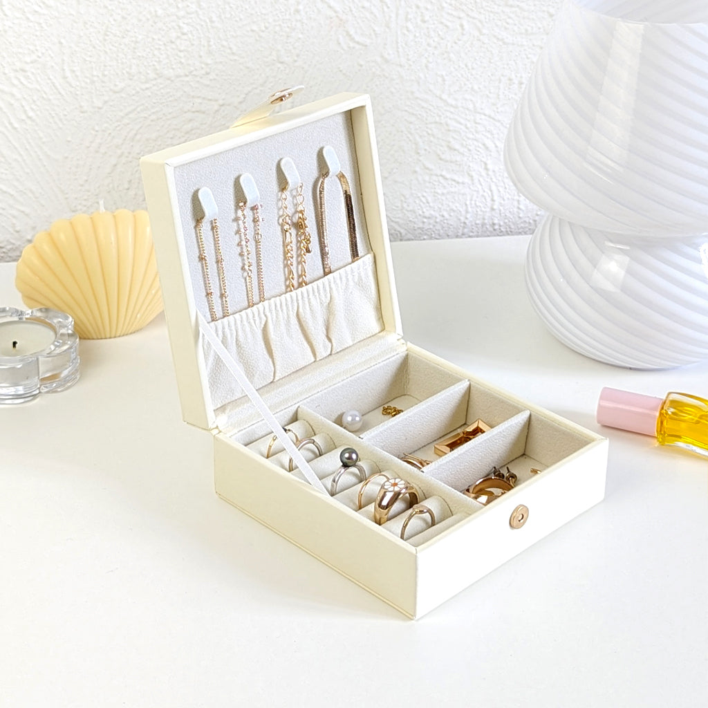 Boite à bijoux de voyage carré