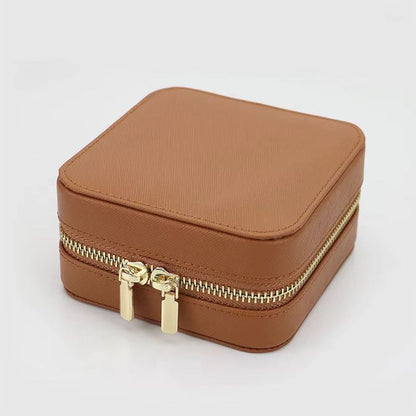 Boite à bijoux de voyage en cuir