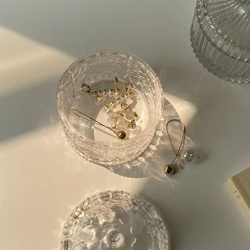 Boîte à bijoux couronne en verre