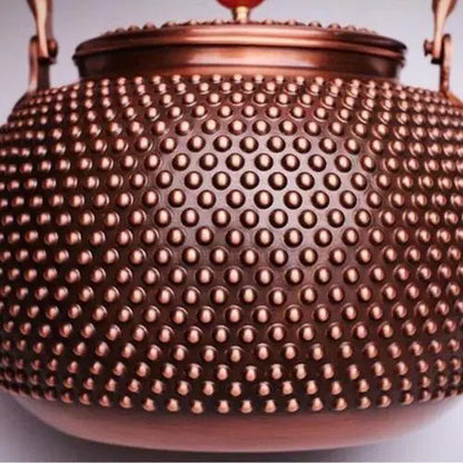 Bouilloire en cuivre émaillé