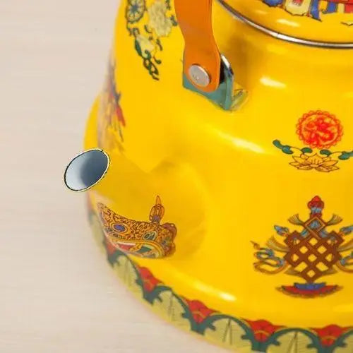 Bouilloire vintage Symboles bouddhistes