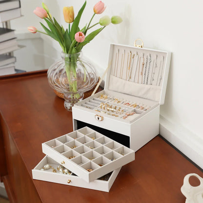 Coffret à bijoux design avec tiroirs