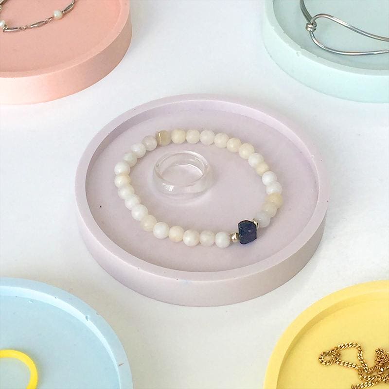 Coupelle à bijoux confettis en jesmonite