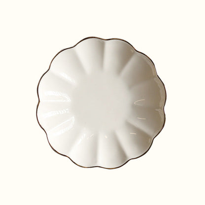 Coupelle à bijoux fleur rétro en céramique