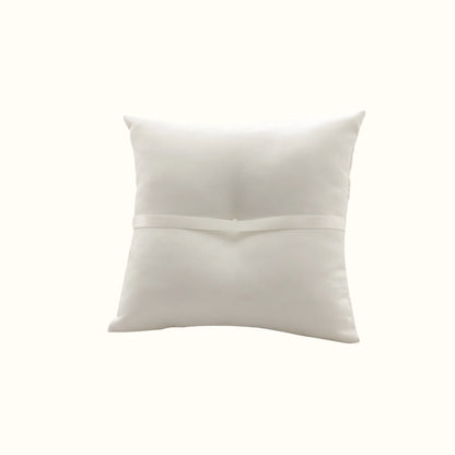 Coussin porte alliance en dentelle blanche