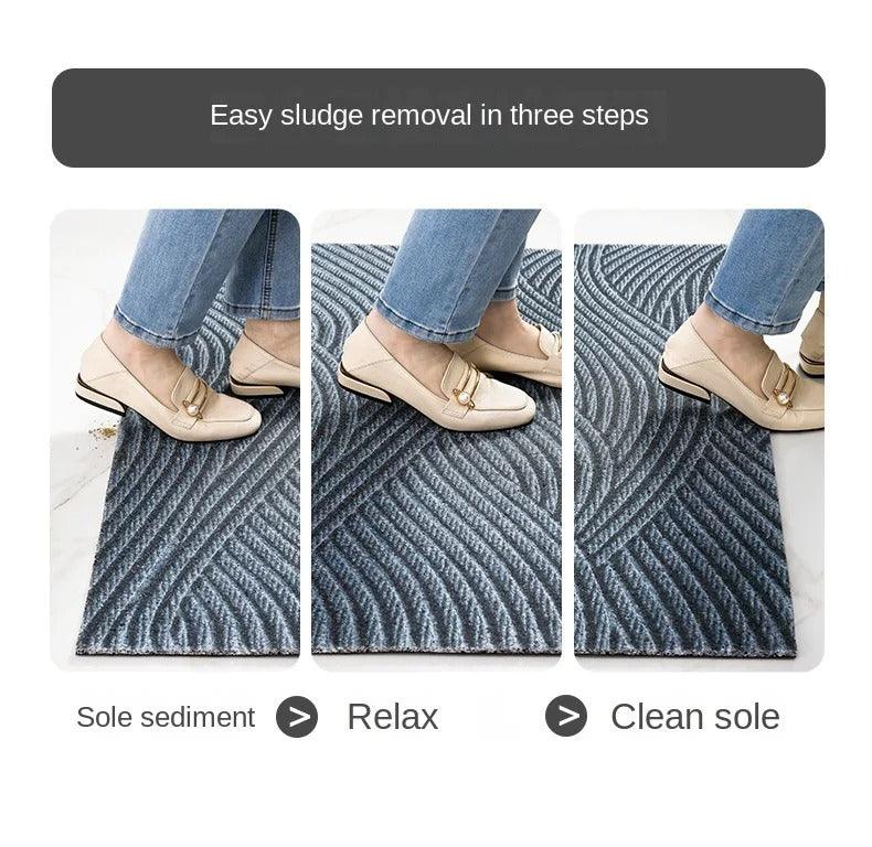 Tapis d’Entrée Antidérapant CleanEdge Mat – Moderne, Résistant, Facile à Nettoyer, Découpable sur Mesure